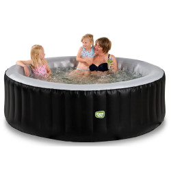Басейн СПА надувний EXIT Silver Classic 204 x 65 см - чорний
