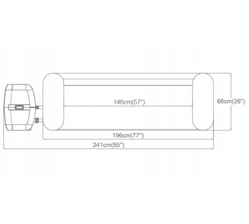 Джакузі-SPA надувне Bestway 6001D SPA Lay‑Z Miami Green 6‑місне