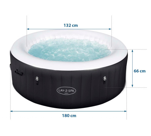 Джакузі-SPA надувне BESTWAY LAY-Z-SPA Miami 4-місне