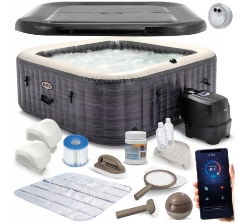 Джакузі-SPA надувне Intex 28450 з хлоргенератором 6-місне