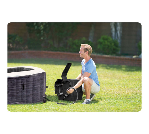 Dmuchane SPA z hydromasażem 6 osobowe INTEX 28452 Hydromasaż 28452NP LED APLIKACJA