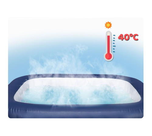 Джакузі-SPA надувне Bestway 6001H Lay-Z Miami 6-місне