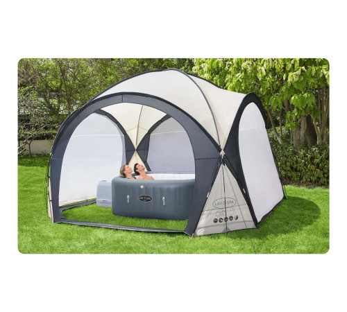 Намет для SPA Bestway 60305 390 х 390 х 255 см, бежево-сірий