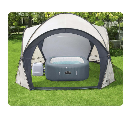 Намет для SPA Bestway 60305 390 х 390 х 255 см, бежево-сірий
