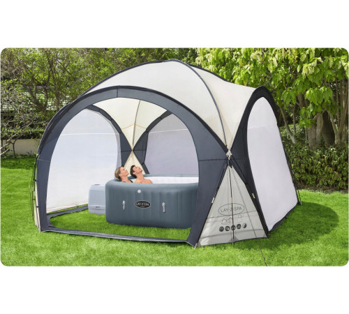 Намет для SPA Bestway 60305 390 х 390 х 255 см, бежево-сірий