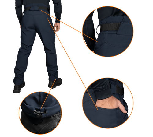 Штани SoftShell Vent Темно-Сині (7305), XXXL Штани SoftShell Vent Темно-Сині (7305), XXXL
