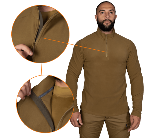 Флісова кофта Hawk Himatec Койот (7283), XS Флісова кофта Hawk Himatec Койот (7283), XS