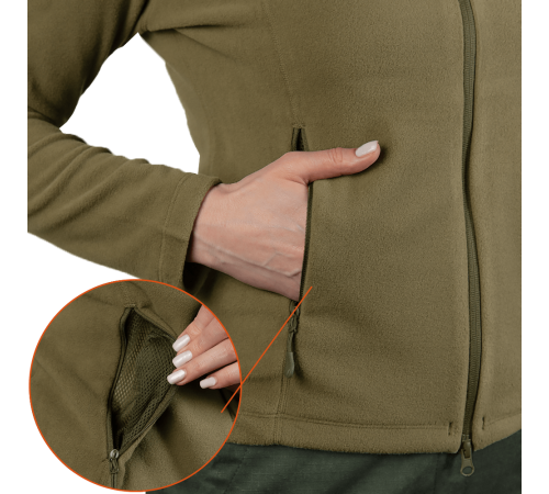 Флісова кофта Pani Meadow Logo Himatec 100 Tan (7446), S Флісова кофта Pani Meadow Logo Himatec 100 Tan (7446), S