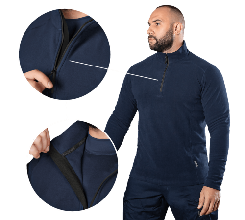 Флісова кофта Hawk Himatec Темно-синя (7288), XS Флісова кофта Hawk Himatec Темно-синя (7288), XS
