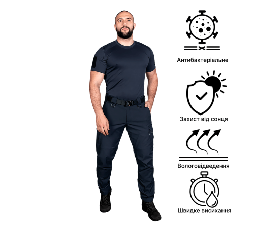 Футболка Patrol CoolPass Pique LT Темно-синя (8413), XL Футболка Patrol CoolPass Pique LT Темно-синя (8413), XL