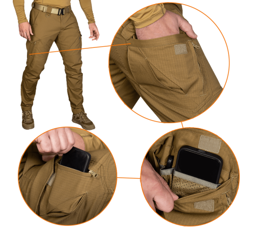 Штани Герць Rip-Stop Stretch Койот (7939), S Штани Герць Rip-Stop Stretch Койот (7939), S