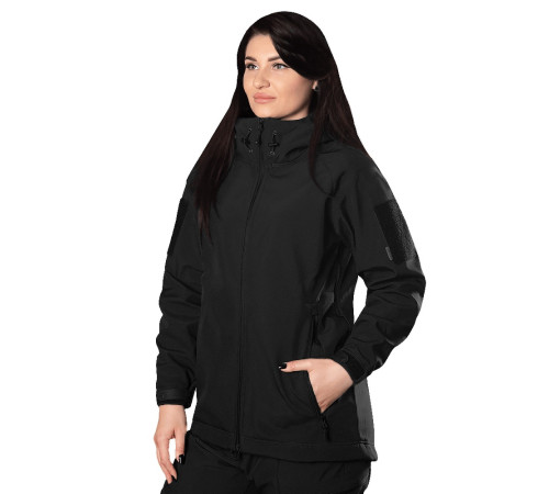Жіноча куртка Stalker SoftShell Чорна (7442), XS