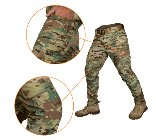 Штани SoftShell Vent Multicam (7276), L Штани SoftShell Vent Multicam (7276), L