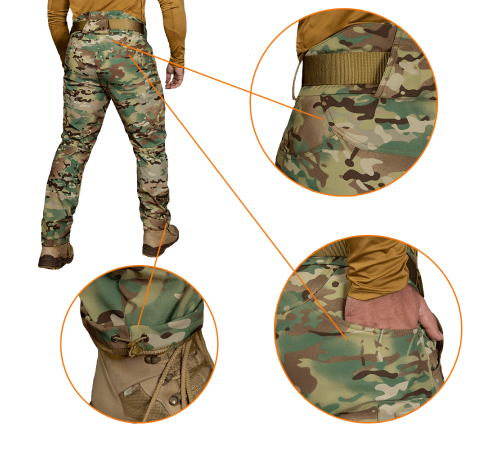 Штани SoftShell Vent Multicam (7276), L Штани SoftShell Vent Multicam (7276), L