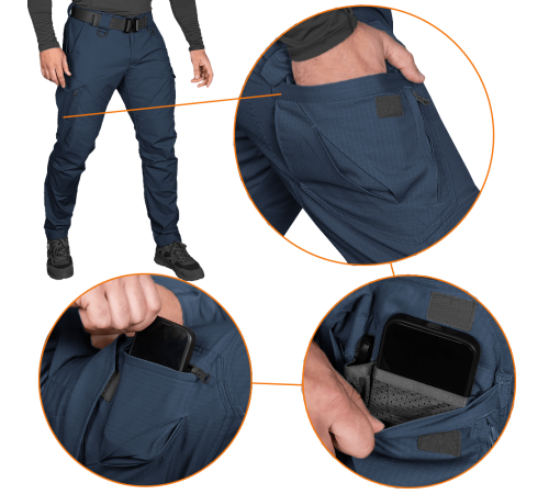 Штани Герць Rip-Stop Stretch Темно-сині (7941), XL Штани Герць Rip-Stop Stretch Темно-сині (7941), XL