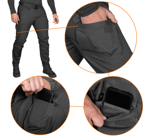 Штани Герць Rip-Stop Stretch Чорні (7940), S Штани Герць Rip-Stop Stretch Чорні (7940), S