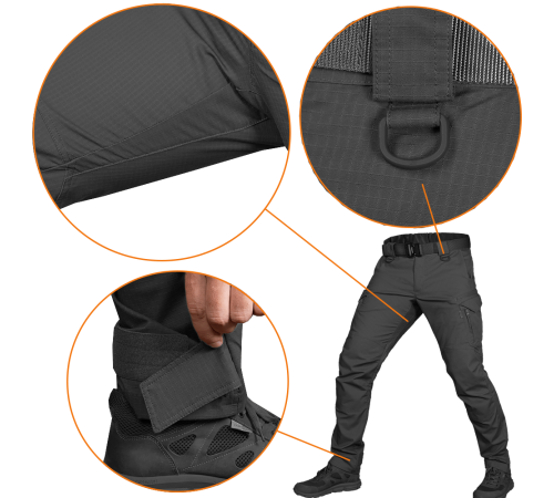 Штани Герць Rip-Stop Stretch Чорні (7940), XXL Штани Герць Rip-Stop Stretch Чорні (7940), XXL
