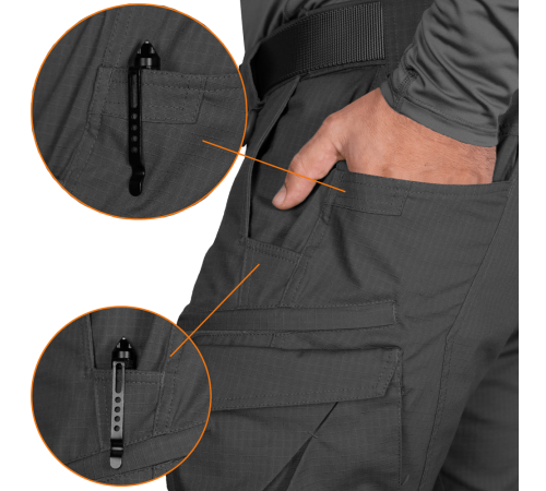 Штани Герць Rip-Stop Stretch Чорні (7940), XXL Штани Герць Rip-Stop Stretch Чорні (7940), XXL