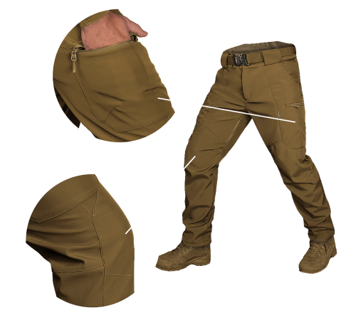 Штани SoftShell Vent Койот (8289), XXL Штани SoftShell Vent Койот (8289), XXL