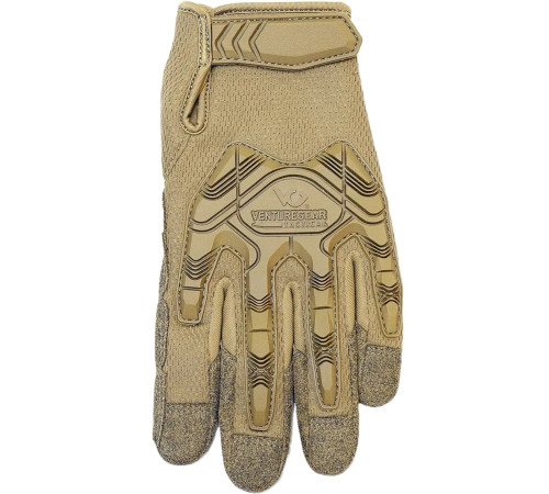 Рукавиці тактичні протиударні Venture Gear Tactical VGTG40 Heavy-Duty Impact Operator, пісочні, XL