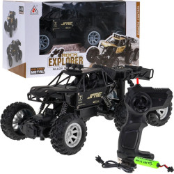 Металевий гусеничний автомобіль Rock Explorer 4x4 для дітей 8+ з дистанційним керуванням 1:18 Гума 6 коліс