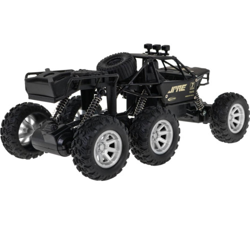 Металевий гусеничний автомобіль Rock Explorer 4x4 для дітей 8+ з дистанційним керуванням 1:18 Гума 6 коліс