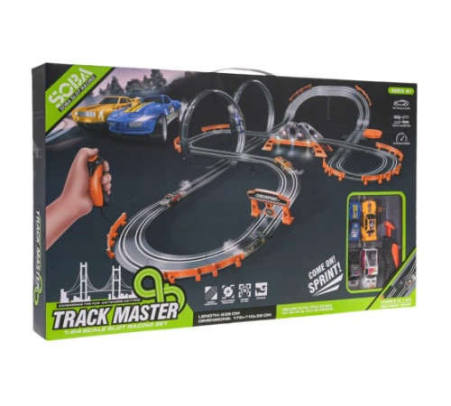 Гоночна траса TRACK MASTER з підсвічуванням + аксесуари Гоночна траса TRACK MASTER з підсвічуванням + аксесуари