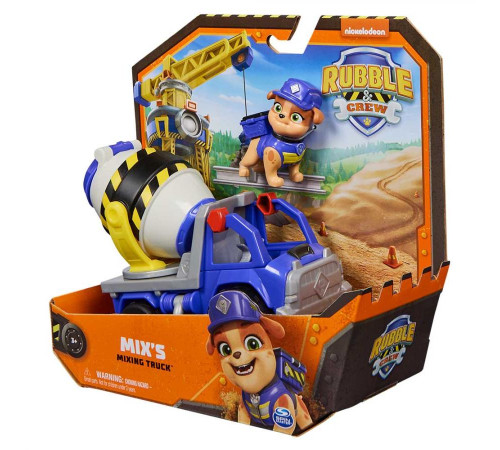 Машинка дитяча Spin Master Базовий будівельний автомобіль з фігуркою Мікса "Щенячий патруль"