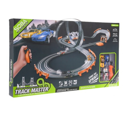 Гоночний трек TRACK MASTER з підсвічуванням + аксесуари 615см Гоночний трек TRACK MASTER з підсвічуванням + аксесуари 615см