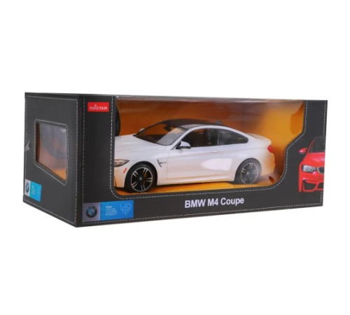 BMW M4 Coupe білий RASTAR модель 1:14 Авто на дистанційному керуванні + пульт 2,4 ГГц