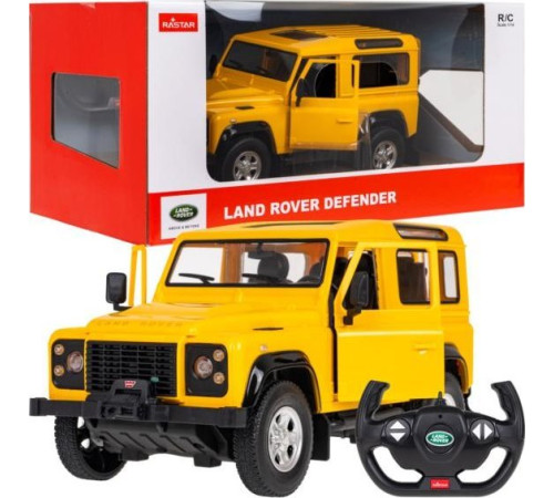 Land Rover Defender жовтий RASTAR модель 1:14 Пульт авто + Пульт 2,4 ГГц + Двері відкриваються вручну Land Rover Defender жовтий RASTAR модель 1:14 Пульт авто + Пульт 2,4 ГГц + Двері відкриваються вручну
