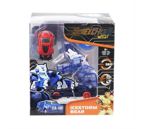 Машинка-трансформер Screechers Wild! S4 L2 Айссторм Беар (EU685203)