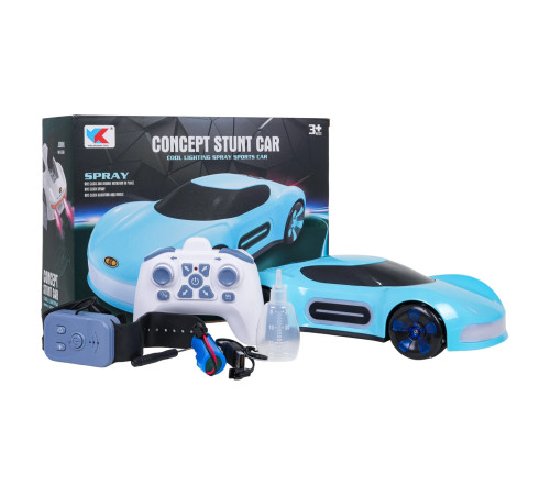 Машинка дитяча Ramiz 7022-3D на дистанційному керуванні, блакитно-чорна