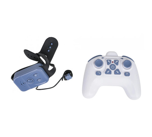 Машинка дитяча Ramiz 7022-3D на дистанційному керуванні, блакитно-чорна