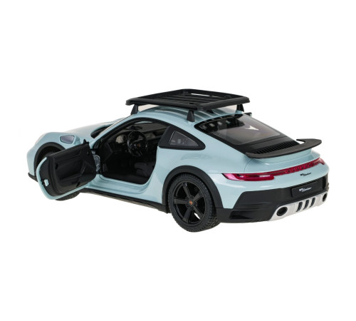 Дитяча машинка RASTAR Porsche 911 Dakar на дистанційному керуванні, масштаб 1:14, блакитно-чорна