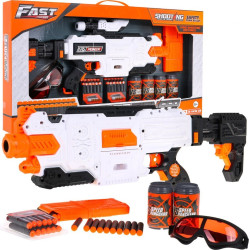 Рушниця дитяча 8+ М'які кулі + аксесуари Іграшкова рушниця Fast Pioneer