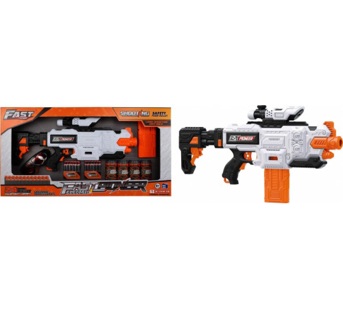 Рушниця дитяча 8+ М'які кулі + аксесуари Іграшкова рушниця Fast Pioneer Рушниця дитяча 8+ М'які кулі + аксесуари Іграшкова рушниця Fast Pioneer