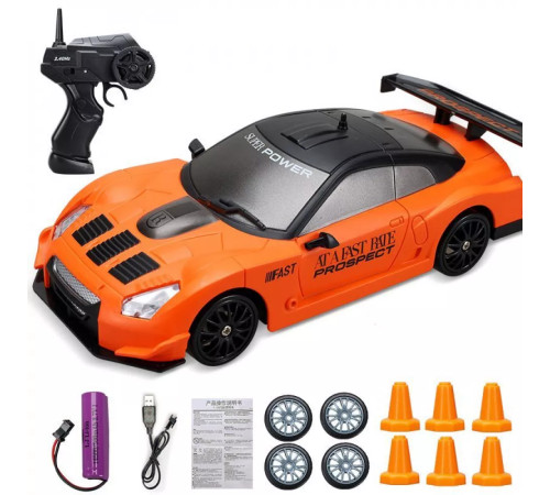 Дитяча машинка для дрифту Racing Rally R/C Nissan GT-R GT3 оранжева
