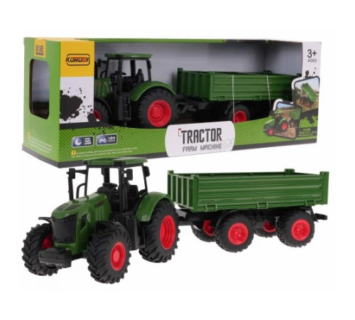 Дитячий іграшковий трактор з причепом ZAU.9961
