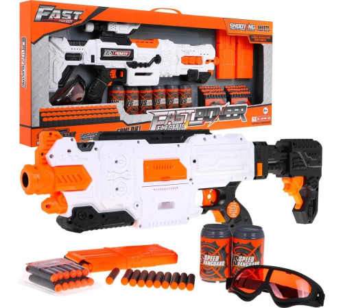 Велика дитяча рушниця 8+ аксесуарів + 48 м'яких куль Fast Pioneer Toy Gun