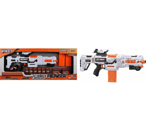 Велика дитяча рушниця 8+ аксесуарів + 48 м'яких куль Fast Pioneer Toy Gun