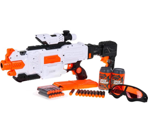 Велика дитяча рушниця 8+ аксесуарів + 48 м'яких куль Fast Pioneer Toy Gun