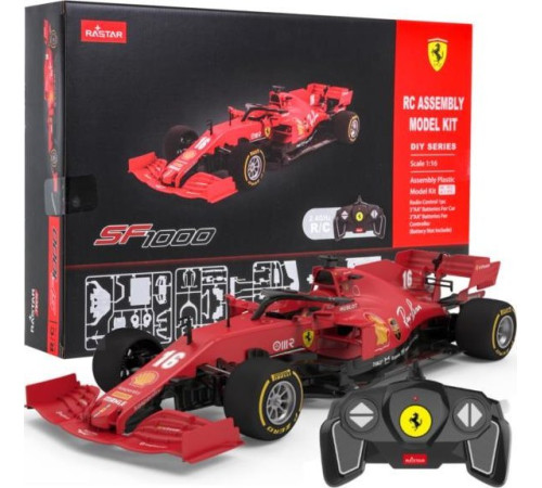 Гоночний автомобіль на дистанційному керуванні Ferrari SF1000 червоний RASTAR модель 1:16 + обвіс + пульт дистанційного керування 2,4 ГГц Гоночний автомобіль на дистанційному керуванні Ferrari SF1000 червоний RASTAR модель 1:16 + обвіс + пульт дистанційного керування 2,4 ГГц