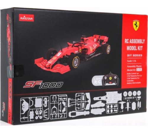 Гоночний автомобіль на дистанційному керуванні Ferrari SF1000 червоний RASTAR модель 1:16 + обвіс + пульт дистанційного керування 2,4 ГГц Гоночний автомобіль на дистанційному керуванні Ferrari SF1000 червоний RASTAR модель 1:16 + обвіс + пульт дистанційного керування 2,4 ГГц