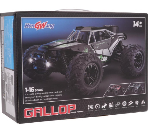 Гусенична машина GALLOP 1:16 R/C Червоний Гусенична машина GALLOP 1:16 R/C Червоний