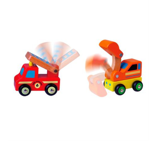 Набір машинок Viga Toys Спецтранспорт 6 шт. (59621) Набір машинок Viga Toys Спецтранспорт 6 шт. (59621)