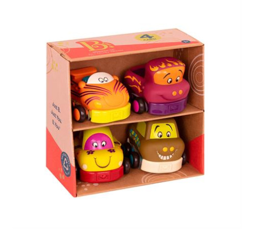 Набір машинок Battat Забавний автопарк 4 шт. (BX1995Z)