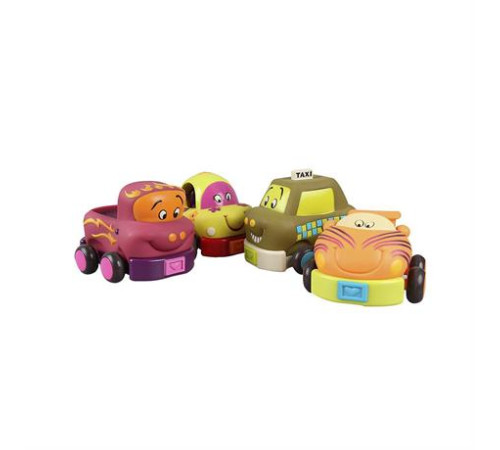 Набір машинок Battat Забавний автопарк 4 шт. (BX1995Z)