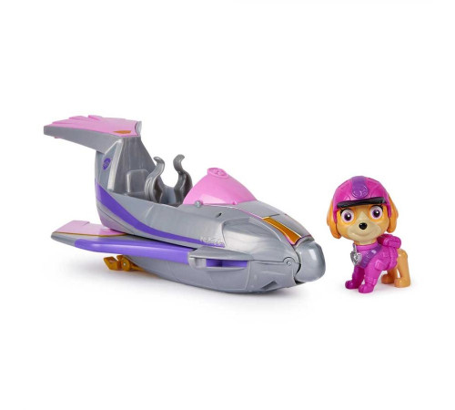 Машинка-трансформер дитяча Spin Master З водієм у джунглях Скай "Щенячий патруль"