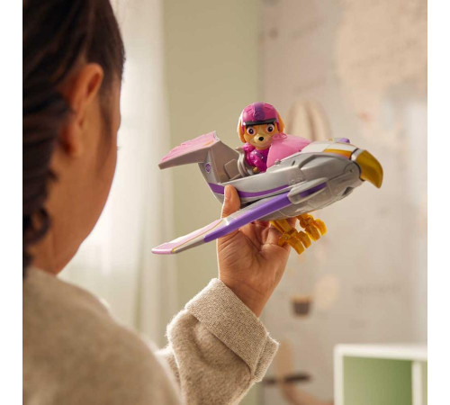 Машинка-трансформер дитяча Spin Master З водієм у джунглях Скай "Щенячий патруль"